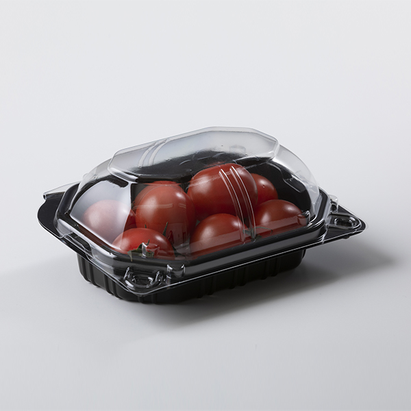 ミニトマト容器 フルーツドーム DS 黒 134(115)✕100(80)✕58 1ケース1000枚入